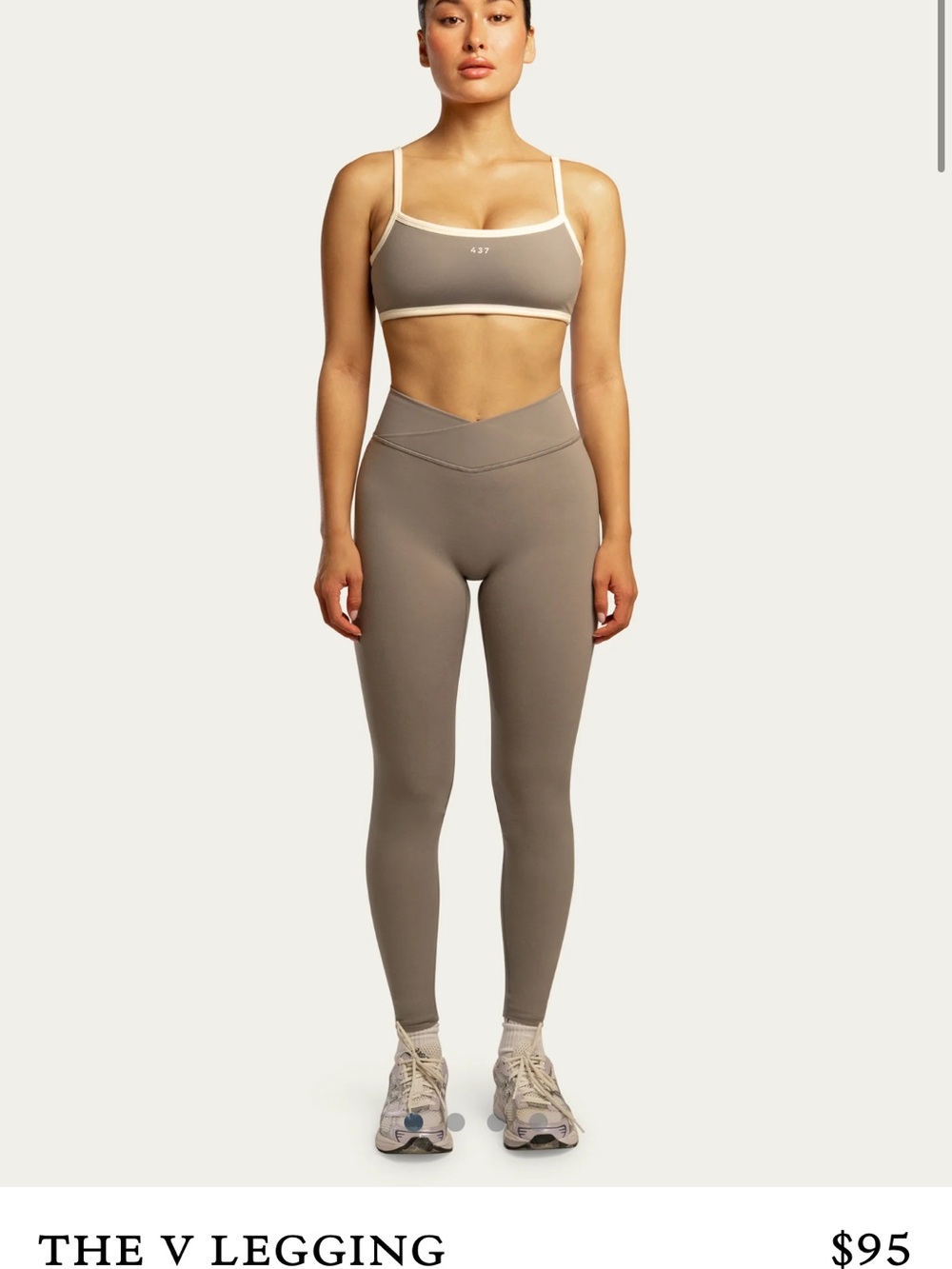 437 The V Legging in Clay Mask M NWOT